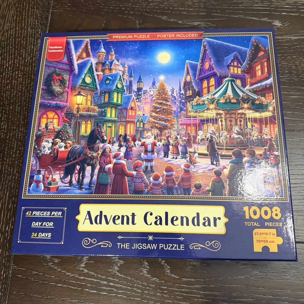 Advent Calendar Christmas Jigsaw Puzzle‎ 1008 Pieces COMPLETE
